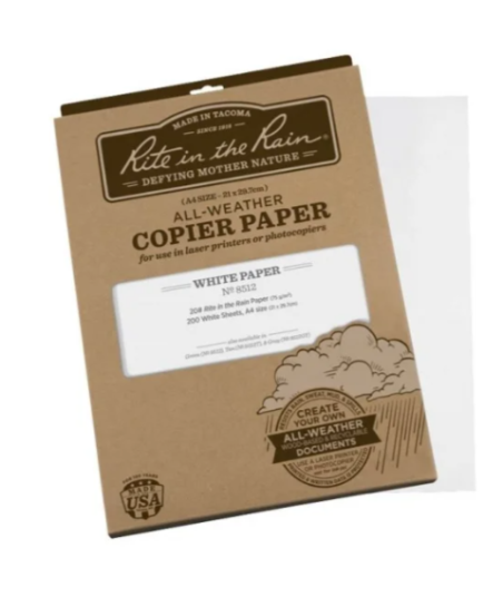 Waterproof paper 1  sheet