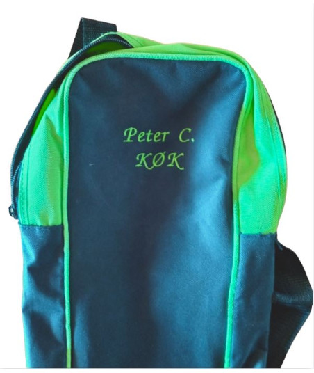 Bag for 2 mallets with text